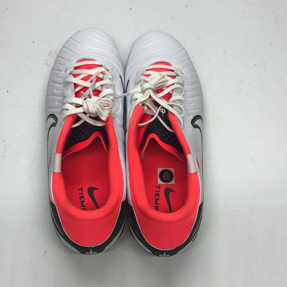 Men’s Nike Legend 10 Academy FG/MG White/Crimson DV4337-100 USED Tried On sz 9 - Picture 5 of 12